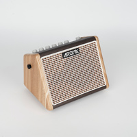 Aroma 15W Acoustic Guitar Rechargeable Amplifier with Drum Machine and Mic input [AG-15AML]