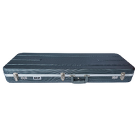 DCM EC2C ABS / Fibre Deluxe Electric Guitar Case Dark Silver Lining