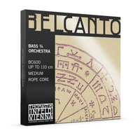 Thomastik BC600 Belcanto Bass Orchestra 3/4 String Set