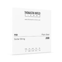 DTP08G Thomastik .008 Single String Plain Brass Plated Steel