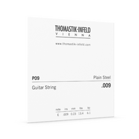 DTP09G Thomastik .009 Single String Plain Brass Plated Steel