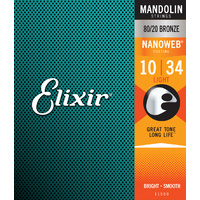 Elixir 11500 Nanoweb Mandolin Light 10-34