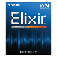 Elixir 12062 Nanoweb Electric 8 String Light 10-74