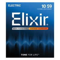 Elixir 12074 Nanoweb 7-String Electric  Light-Med 10-59