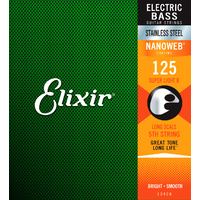 Elixir 13426 Nanoweb Single  Stainless Steel Bass .125