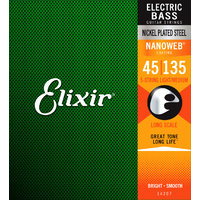 Elixir 14207 Nanoweb Bass Med Med-Light 45-135 5 String Nick