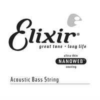 Elixir 15765 Nanoweb Single Acoustic Bass .065