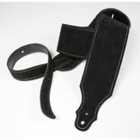 Franklin 2.5" Black Purist Suede Strap with Buck Backing