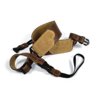 Franklin 2.5" Banjo Caramel Glove Leather with Suede End Strap