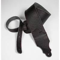 Franklin Original  3" Black Glove Leather with Red Stitching