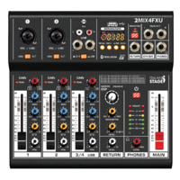 Italian Stage 2MIX4FXU 4-Channel Stereo Mixer