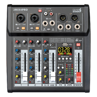 Italian Stage 4-Channel Stereo Audio Mixer with DSP MultiFX [IS2MIX4PRO]