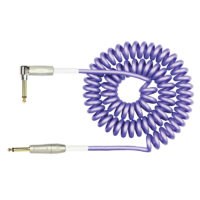 Kirlin IPK222PU 30ft Premium Coil Purple Instrument Cable RA - Straight