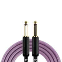 Kirlin KIPW201BPU-10 PVC Woven Premium Plus Instrument Cable 10Ft Purple