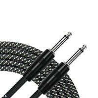 Kirlin IWC201BK 10ft Black Woven Guitar Cable