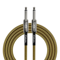Kirlin IWCC201BY 10ft Tweed Entry Woven Instrument Cable with Chrome Ends [KIWCC201BY-10]