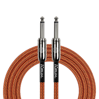 Kirlin IWC201OR 20ft Orange Entry Woven Instrument Cable