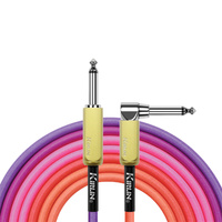 Kirlin 10FT Gradient Instrument RA to Straight Cable Pink to Orange [KIWJ-222G-PO-10]