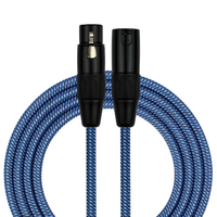 Kirlin Entry Woven Blue 20ft XLR - XLR Cable