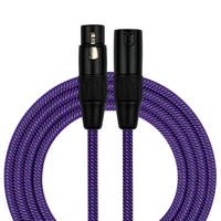 Kirlin Entry Woven Purple 20ft XLR - XLR Cable