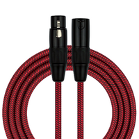 Kirlin Entry Woven Red 20ft XLR - XLR Cable