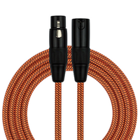 Kirlin Entry Woven Orange 20ft XLR - XLR Cable
