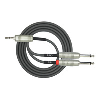 Kirlin KY362-10 Mono Signal 10Ft Cable 3.5mm TRS - 2 x 6.5mm