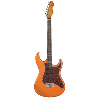 Levinson Sceptre Ventana Std Double Cutaway Sienna Metallic Copper SSS w Indian Laurel Board