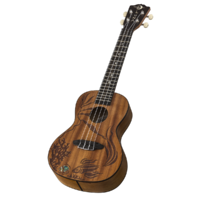 Luna UKECORAL Ukulele Coral Concert w/Gig Bag