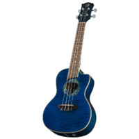 Luna UKEDPN Ukulele Dolphin Concert w/Preamp & Gigbag