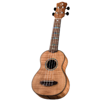 Luna UKEHTSEXM Uke High Tide Exotic Mahogany Soprano with Gigbag