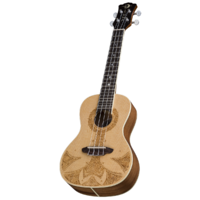 Luna UKESAHC Ukulele Sahara Spruce Concert w/Gig Bag