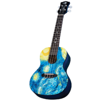 Luna UKESTRC Uke Starry Night Concert with Gigbag