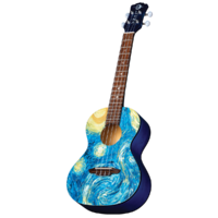 Luna UKESTRT Uke Starry Night Tenor with Gigbag