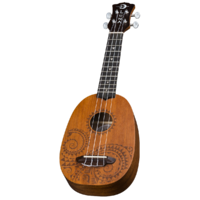 Luna UKETATTOO Ukulele Pineapple Tattoo Soprano w/ Gigbag