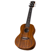 Luna UKETCMAH Ukulele Concert Tattoo w/Gig Bag