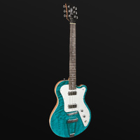 Pratley Indigo Pro Single Cutaway Solid Body Electric Mini Humbuckers Transparent Lagoon Blue [PRINDI-M22P-TLB]