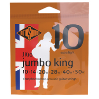 Rotosound JK10 Jumbo King Phosphor Bronze 10 - 50 String