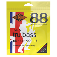 Rotosound RS88S Tru Bass 88 Black Nylon Tapewound Short Scale 65-115
