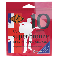 Rotosound SB10 Super Bronze Phosphor Bronze 10-50