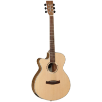 Tanglewood TDBTSFCEPWLH Discovery Exotic SFCE Pacific Walnut Left Hand