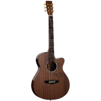 Tanglewood TW47RE Sundance Reserve All Solid Mahogany Superfolk C/E with Case