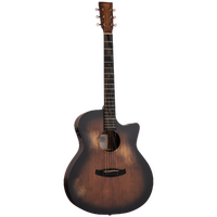 Tanglewood TWOT4VCE Auld Trinity Grand Auditorium with Venetian Cutaway & Pickup Harvest Dusk