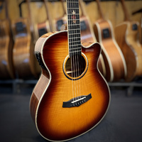 Tanglewood Winterleaf Exotic Superfolk Solid Top C/E Guitar with Sunburst Flame Maple [TWX4-CE-FM]