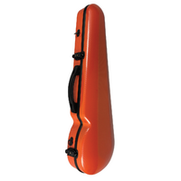 Vivo V203-44OR Polycarbonate Shaped Case to suit 4/4 Violin / 14" Viola - Textured Orange