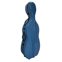 Vivo V703-44BB Deluxe Fibreglass Cello Case to suit 4/4 - Brush Blue