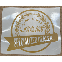 Grassi Merch - Window Sticker Reverse Adhesive "Specialised Dealer"