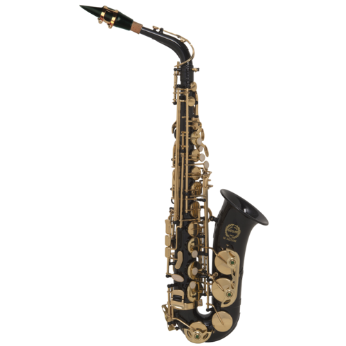 Black outlet lacquer saxophone